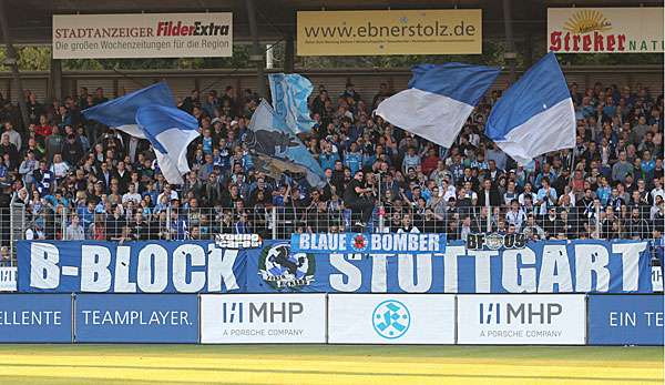 Die Stuttgarter Kickers wurden wegen unsportlichem Verhalten ihrer Fans mit einer Geldstafe belegt