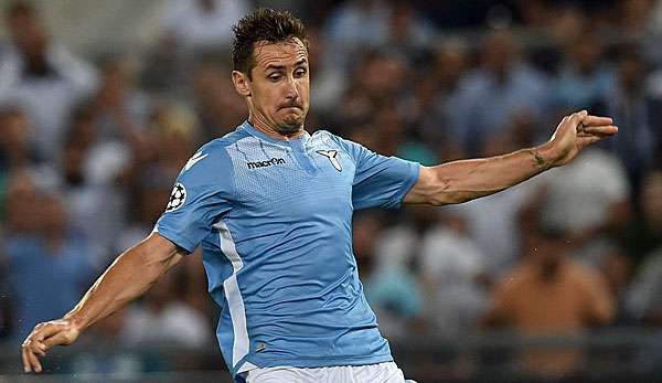 Miroslav Klose wird Lazio Rom am Sonntag gegen US Palermo fehlen