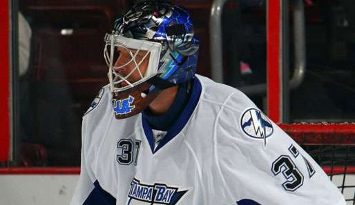 Olaf Kölzig von den Tampa Bay Lightnings muss lange pausieren