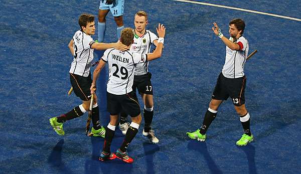 Niklas Wellen (#29) traf zur zwischenzeitliche Führung für Deutschland