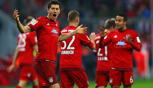 Robert Lewandowski sorgte mit seinem 15. Saisontor für die Führung