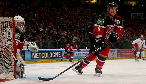 Shawn Lalonde (r.) und die Kölner Haie treten in Berlin an