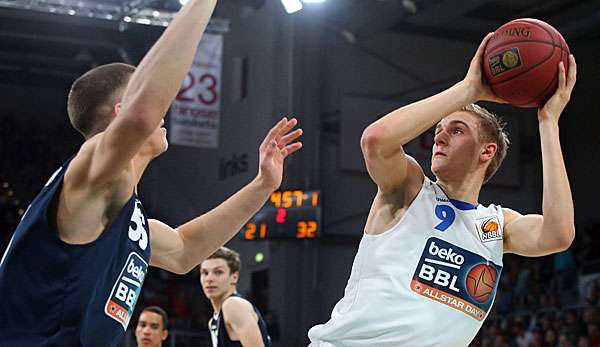 Richard Freudenberg (r.) vertrat die Nord-Auswahl beim NBBL-All-Star-Game in Bamberg