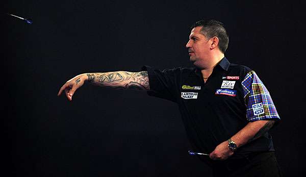 Nach der herben Pleite gegen MvG war verlor Gary Anderson auch gegen Phil Taylor
