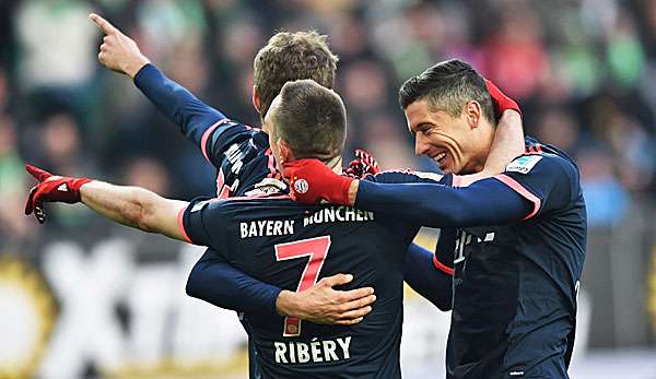 Franck Ribery machte in Wolfsburg sein 196. Bundesligaspiel für den FC Bayern 