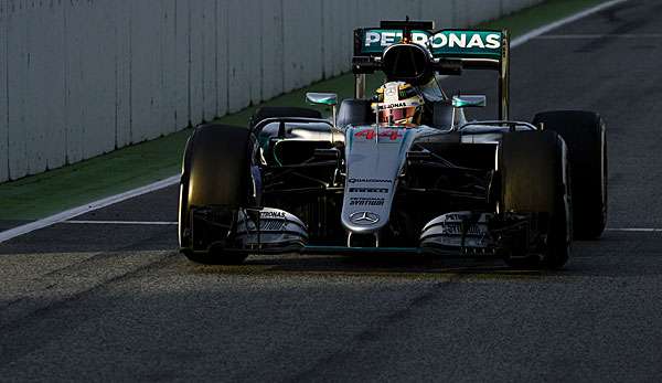 Lewis Hamilton auf dem Circuit de Catalunya