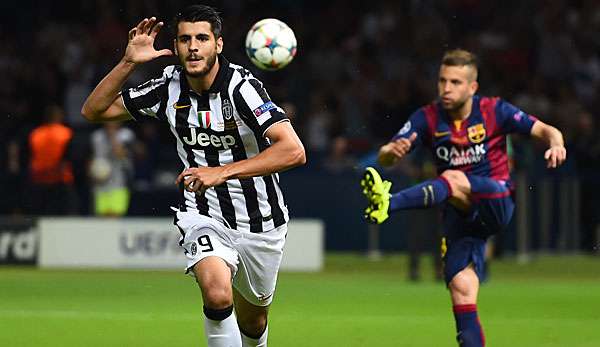 Alvaro Morata im Spiel gegen den FC Barcelona