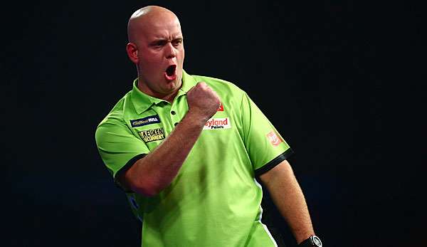Michael van Gerwen setzte sich mit 6:3 gegen Rene Eidams durch