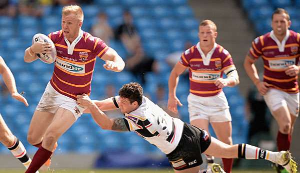 Die Huddersfield Giants im Spiel gegen die Bradford Bulls 