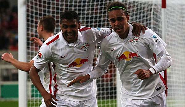 Yussuf Poulsen steuerte einen Doppelpack zum Leipzig-Erfolg bei