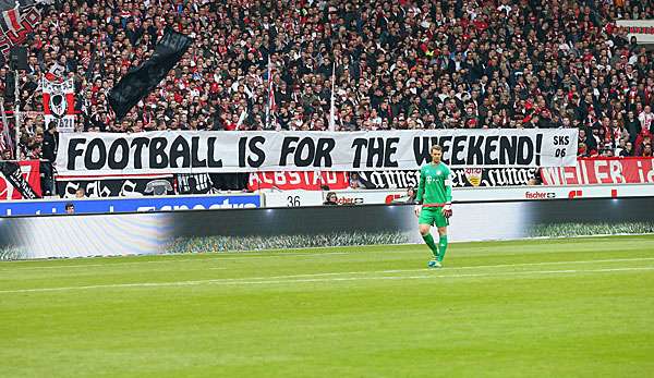 Bereits gegen den FC Bayern protestierten Fans des VfB Stuttgart gegen Montagsspiele