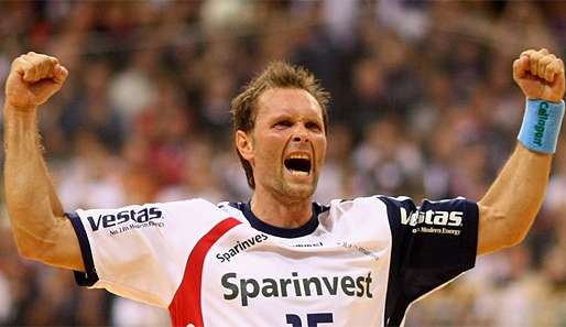 Die SG Flensburg-Handewitt um Lars Christiansen hält die Viertelfinal-Chancen am Leben