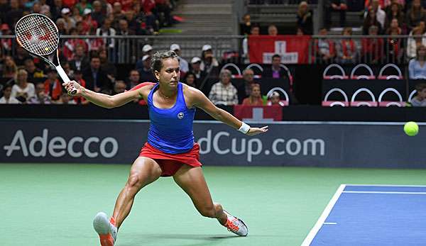 Barbara Strycova erfüllte ihre Aufgabe im Einzel gegen die Schweiz