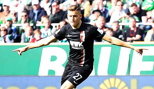 Alfred Finnbogason brachte den FCA bereits in der ersten Minute in Front