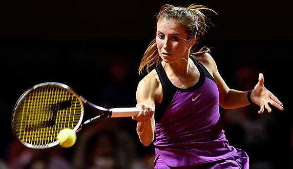 Annika Beck im Duell gegen Angelique Kerber vor wenigen Tagen