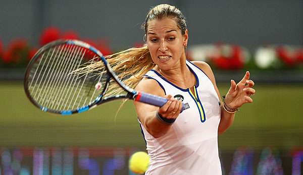 Dominika Cibulkova bei ihrem Match gegen Louisa Chirico