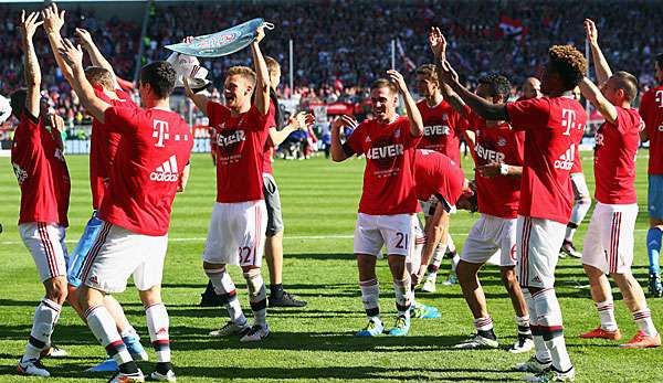 Party ja, allerdings ohne Bierdusche: Die Bayern mussten auf das obligatorische Bier verzichten