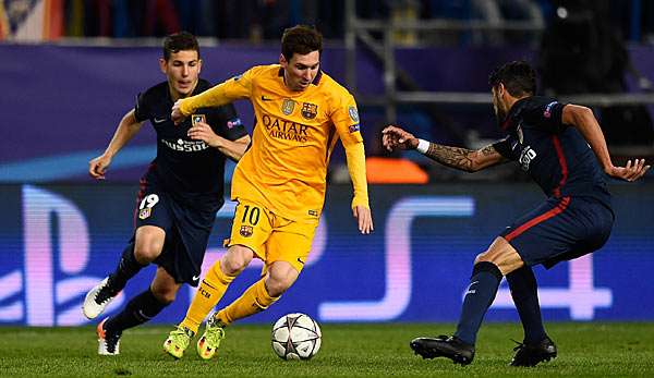 Lionel Messi schied mit dem FC Barcelona gegen Atletico im Viertelfinale aus