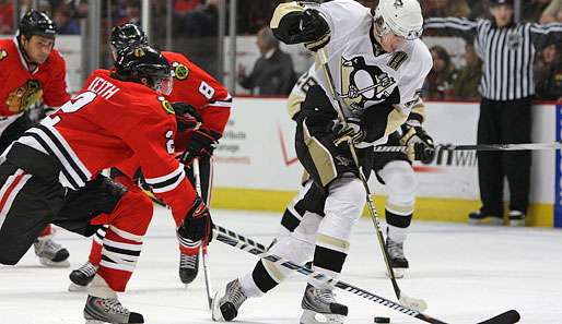 Jewgeni Malkin (r.) stand beim All-Star-Game in der Startformation des Ostens