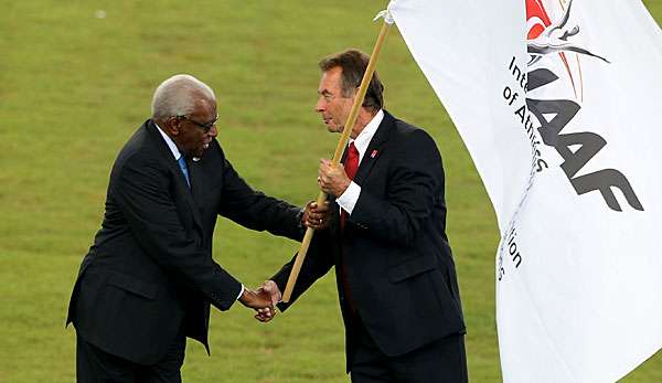 Lamine Diack (l.) war lange Mitglied des IOC