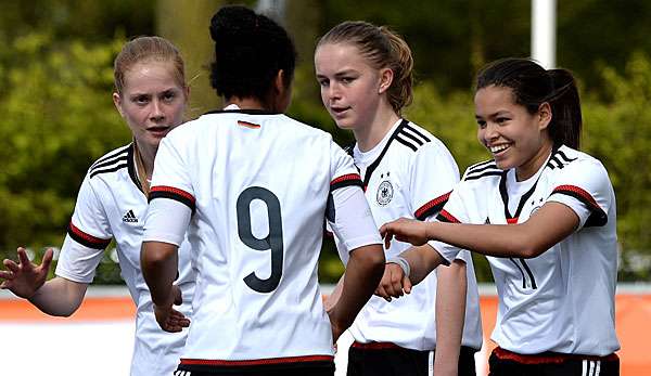 Die U17-Frauen hatten etwas zu feiern