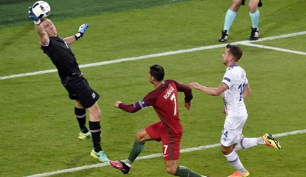 Islands Keeper Hannes Halldorsson rettete für seine Mannschaft ein ums andere Mal