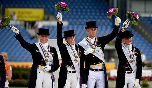 Die Dressur-Equipe will die deutsch Erfolgsbilanz bei Olympia weiterführen