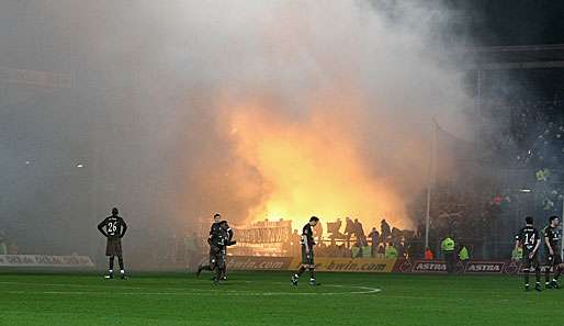 Auch nach dem Spiel zwischen St. Pauli und Rostock kam es zu Krawallen