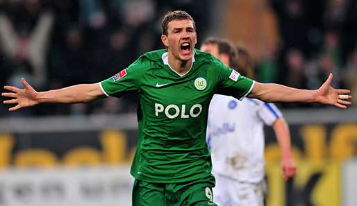 Markierte gegen den KSC sein zwölftes Saisontor: Edin Dzeko