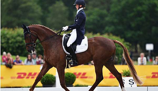 Sandra Auffarth führt beim Turnier der Vielseitigkeitsreiter in Luhmühlen