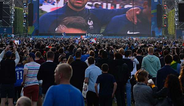 Die Fanzone in Marseille war sonst stets gut besucht