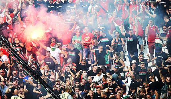 Auch im Stadion kam es noch zu Randalen ungarischer Fans