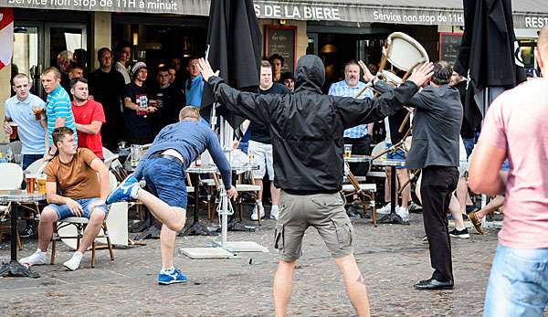 Die russischen Hooligans hatten heftig randaliert