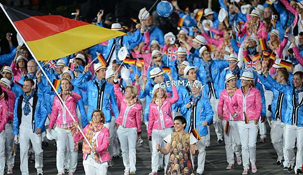 Hockey-Spielerin Natascha Keller durfte in London 2012 die Fahne für Deutschland tragen