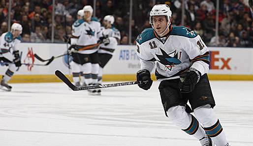 Marcel Goc feierte mit seinen Sharks einen Sieg über die Kings