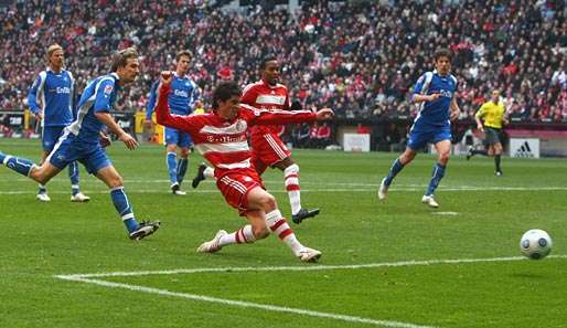 Sosa erzielte für den FC Bayern München gegen Karlsruhe den Siegtreffer