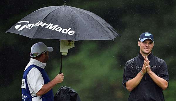 Der Regen hat Martin Kaymer einen Strich durch die Rechnung gemacht