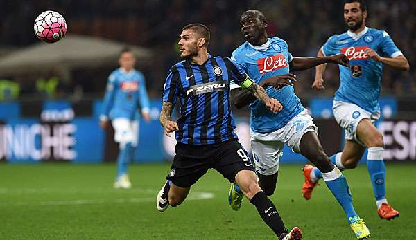 Mauro Icardi könnte bald zusammen mit Kalidou Koulibaly für Neapel auflaufen