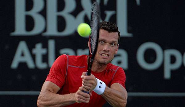 Tobias Kamke bezwang in Atlanta den Ukrainer Sergej Stachowski in zwei Sätzen