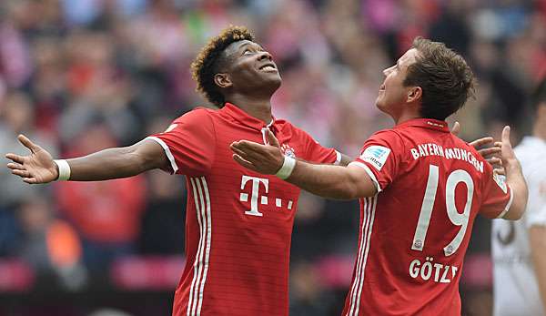 David Alaba und Mario Götze haben sich nicht nur auf dem Platz gut verstanden