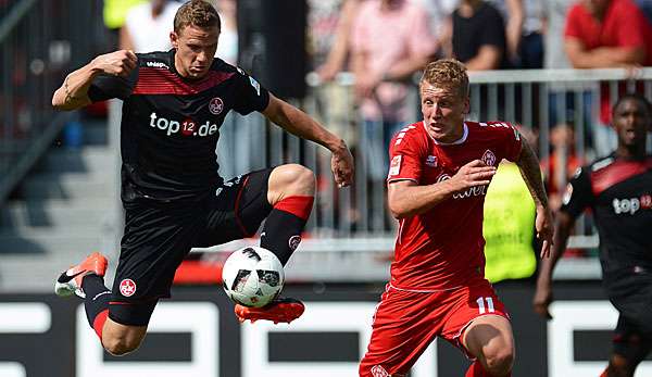 Marcel Gaus (l.) sorgte für die zwischenzeitliche Führung des FCK