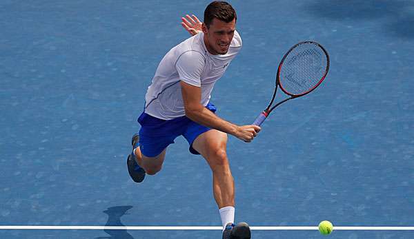 Tobias Kamke streckte sich gegen Marcel Granollers vergeblich