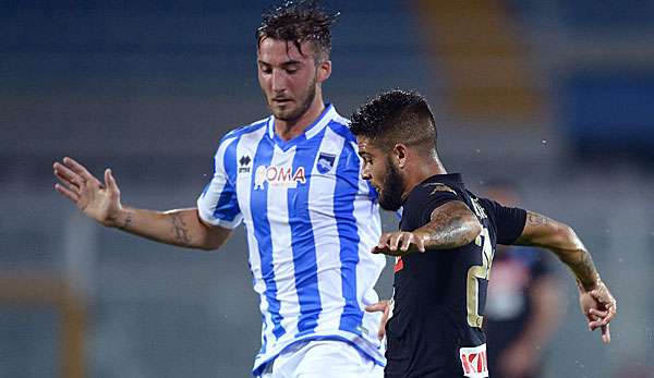 Lorenzo Insigne (r.) und Bryan Cristante im Zweikampf