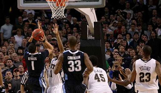 0,5 Sekunden vor Schluss brachte Scottie Reynolds seine Villanova Wildcats auf die Siegerstraße