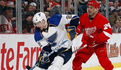 Die Detroit Red Wings und die St. Louis Blues treten zum Test gegen schwedische Klubs an