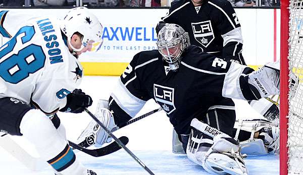 Jonathan Quick  hütet in der NHL das Tor der LA Kings