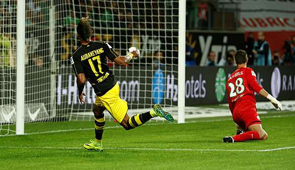 Das schnelle 2:0: Pierre-Emerick Aubameyang trifft für den BVB