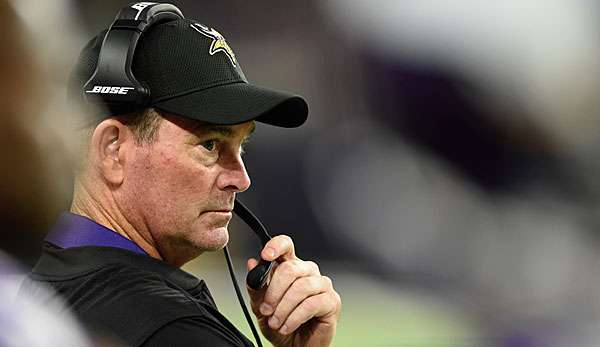 Head Coach Mike Zimmer muss bei den Vikings mehrere schwerwiegende Ausfälle kompensieren
