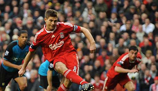 Reds-Kapitän Steven Gerrard hat in dieser Saison bereits 13 Premier-League-Tore erzielt