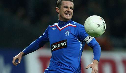 Barry Ferguson muss die nächsten zwei Wochen bei den Glasgow Rangers zuschauen